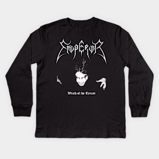 Emperor Wrath of the Tyrant | Black Metal Kids Long Sleeve T-Shirt